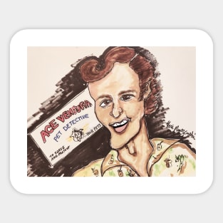 Jim Carrey Ace Ventura Pet Detective Sticker